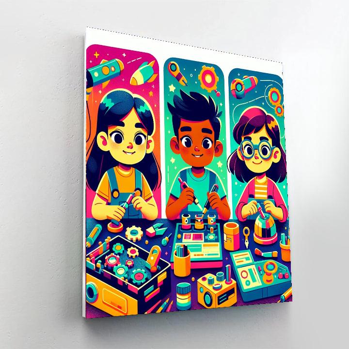 Galactic Gadgets And Gizmos Painting By Numbers Kit