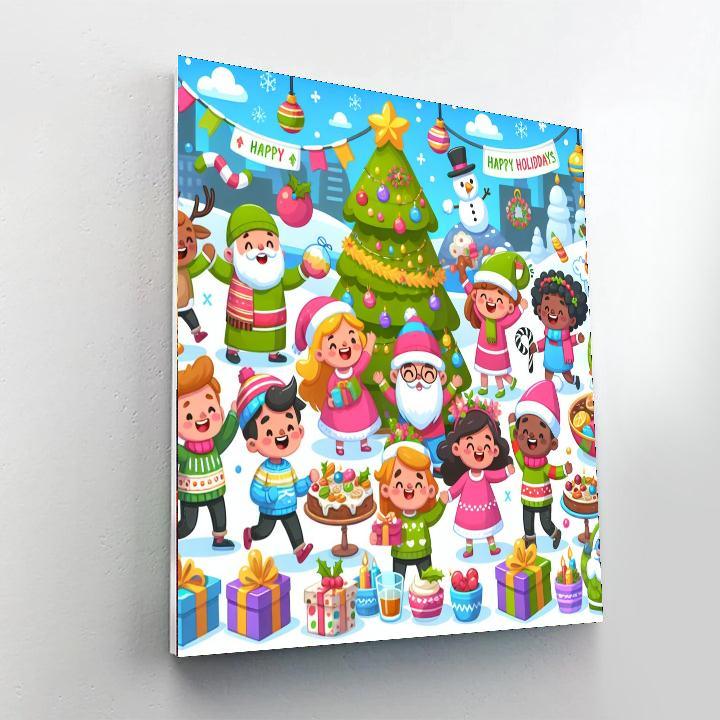 Whimsical Holiday Joys Paint By Numbers Kits