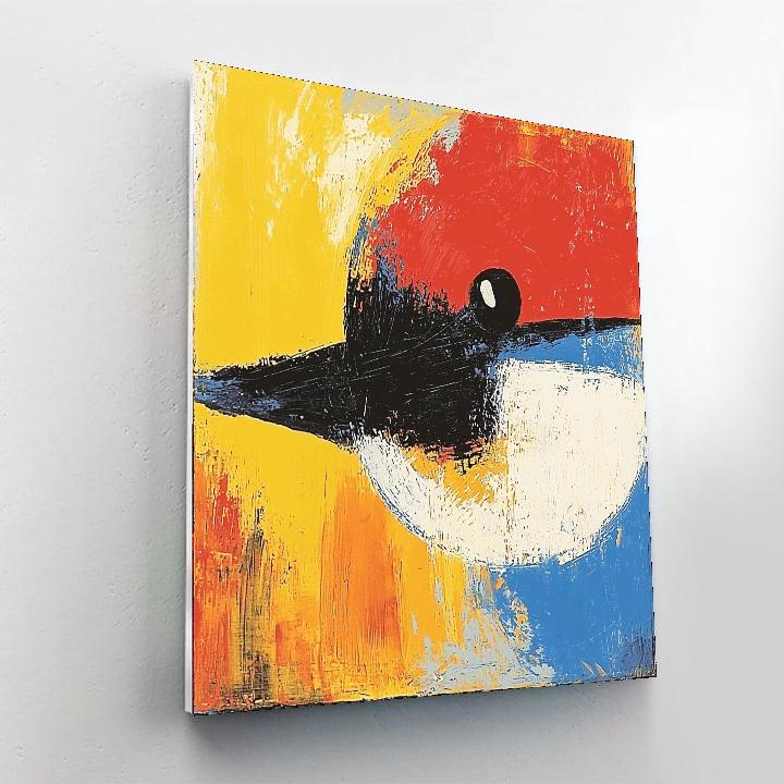 Joan Miró Inspired Radiant Echoes  Painting Number Kit