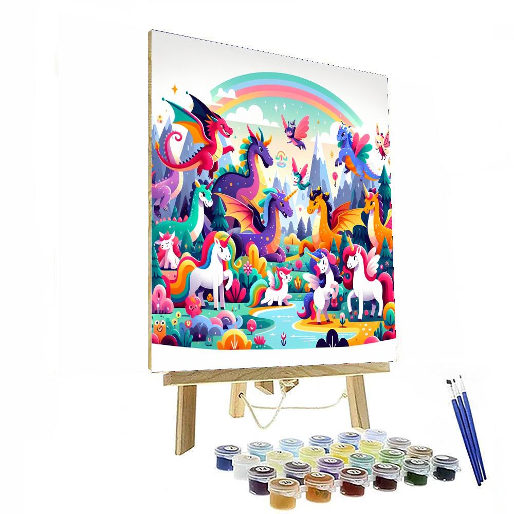 Magical Mythical Land Number Painting