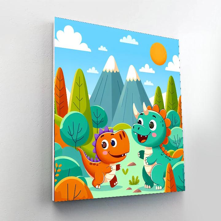 Adventures In Dino Valley Paint By Numbers
