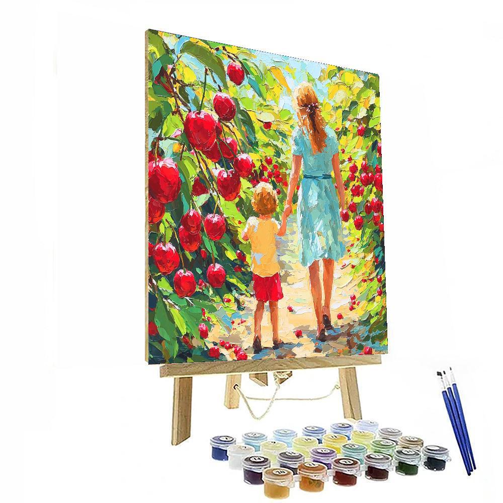 Sweet Cherry Orchard Paint By Numbers Kits