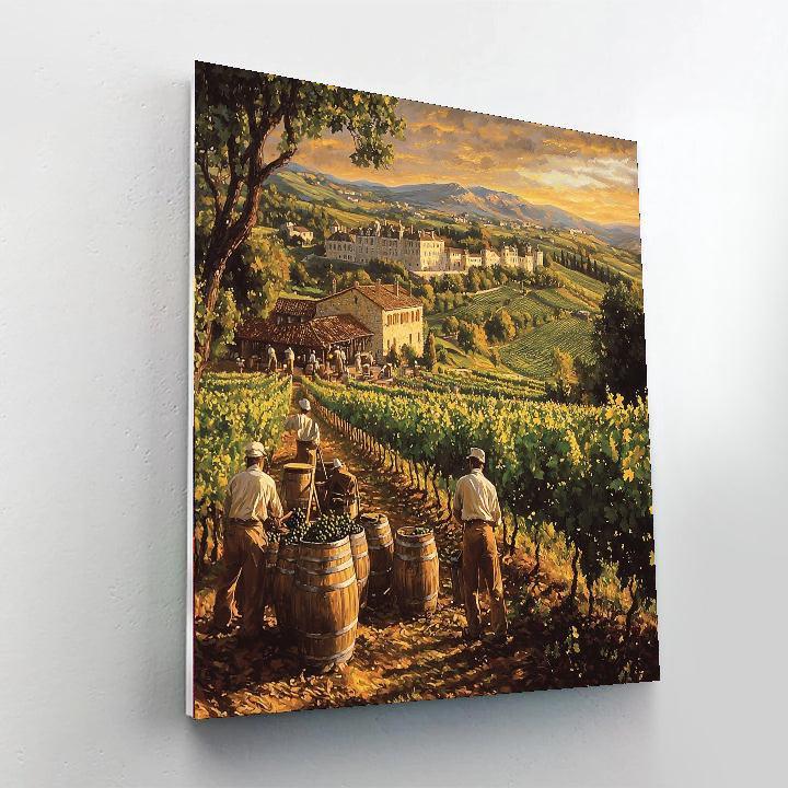 Bordeaux Wine Region - France Numbered Painting Kits