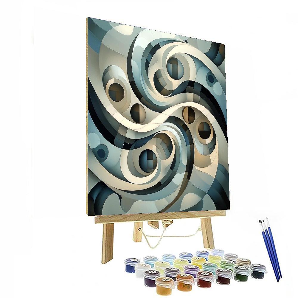 M.C. Escher Inspired The Illusion Of Infinity  Paint By Numbers Kits