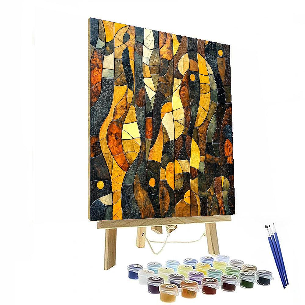 Jean-Michel Basquiat Inspired Echoing Identity  Number Painting
