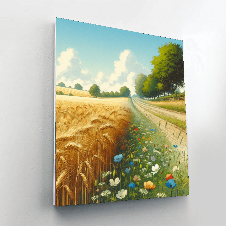 Nostalgic Country Lane Painting By Numbers Kit