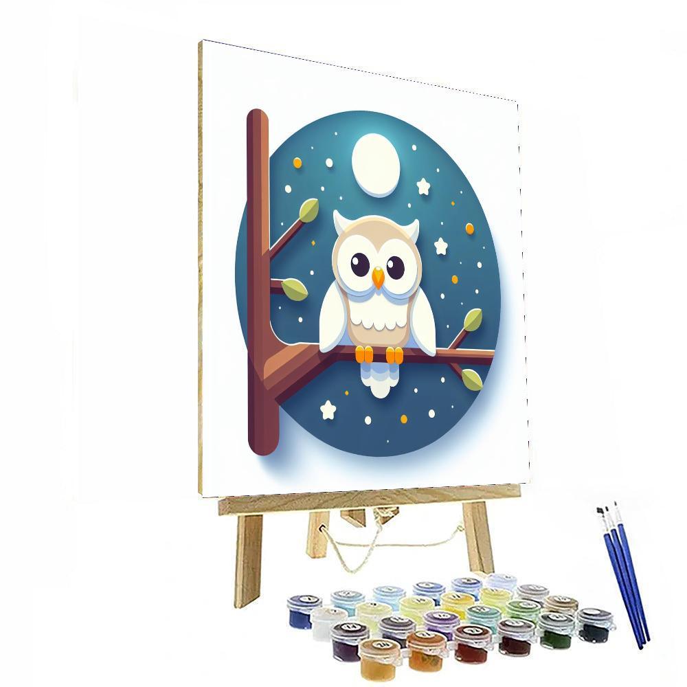 Adventure Awaits Owl Painting Number Kit