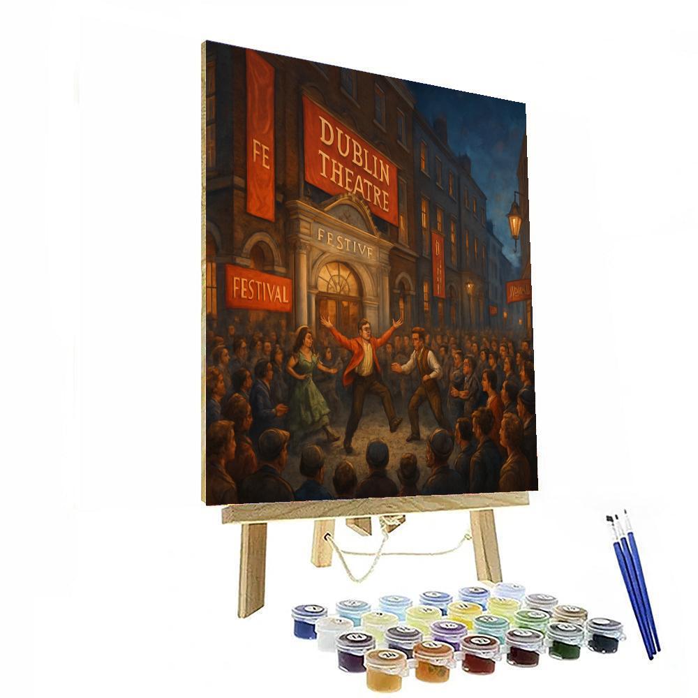 Dublin Theatre Festival - Ireland Painting Number Kit