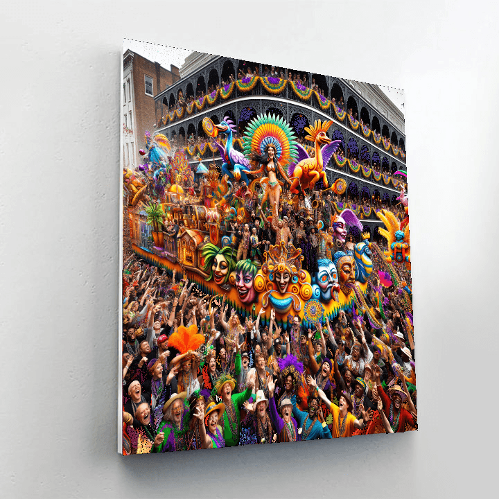 Mardi Gras Painting Number Kit