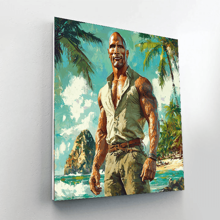 Dwayne Johnson: The Rock's Titan Of Versatility Painting Number Kit