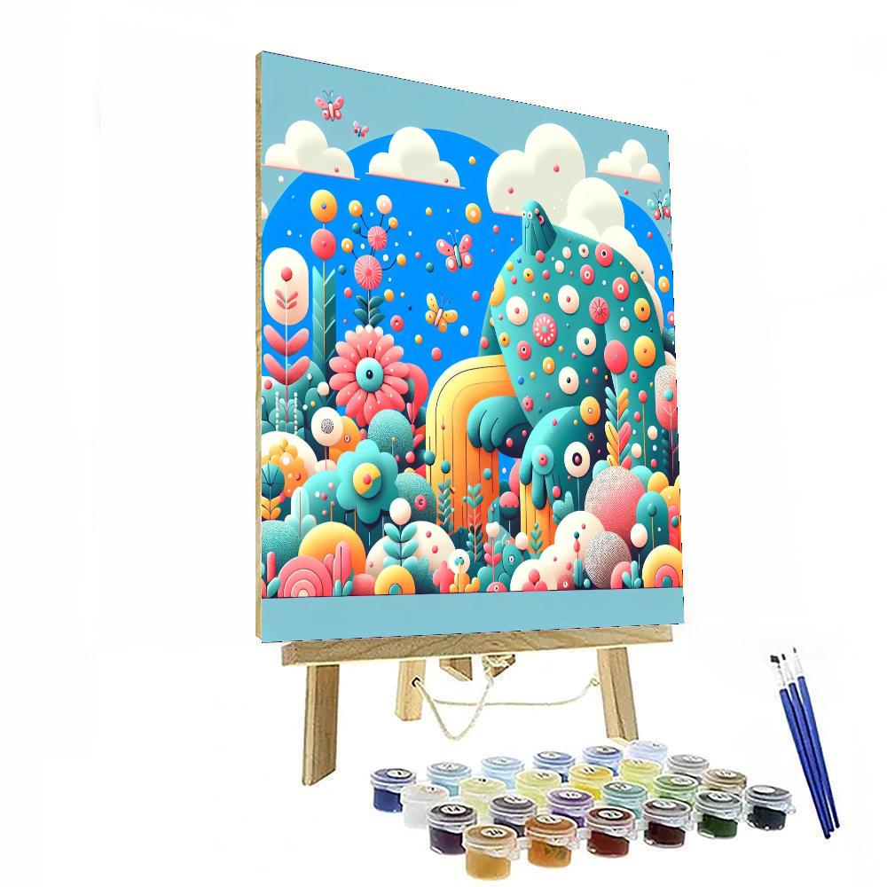 Gentle Giant's Garden Paint By Numbers Art