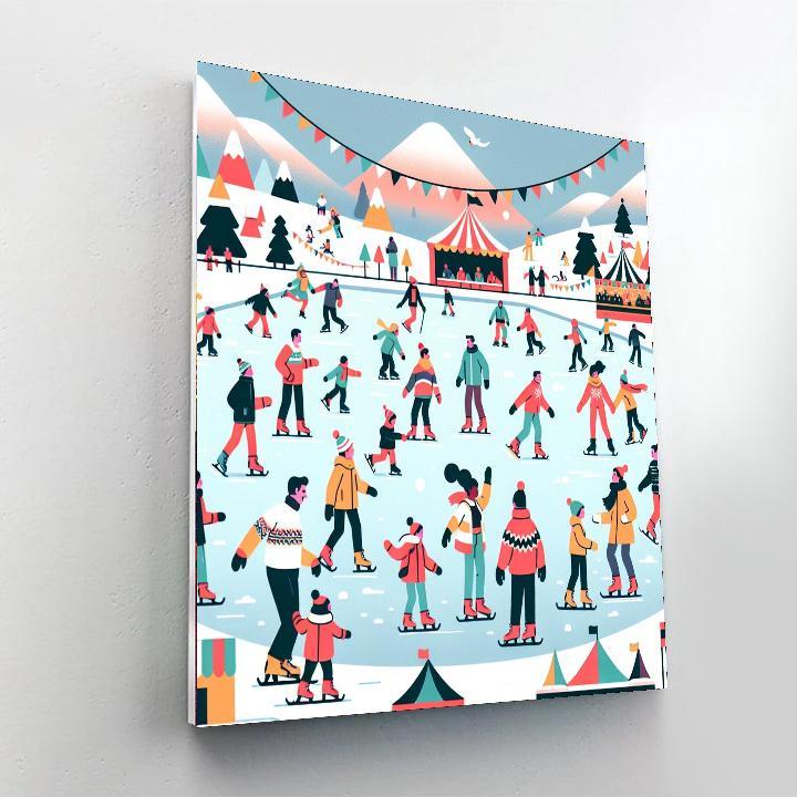 Frosty Winter Carnival Paint By Numbers