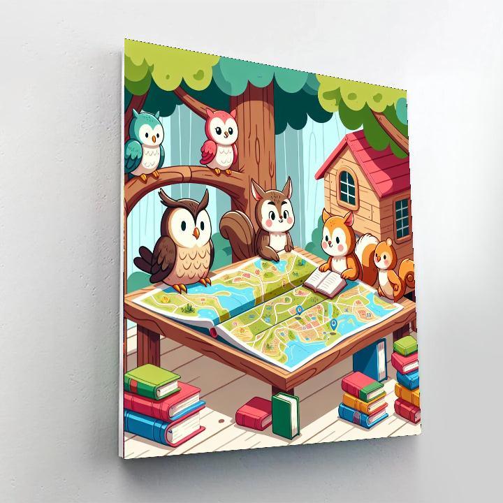 Curious Creatures' Clubhouse Paint By Number