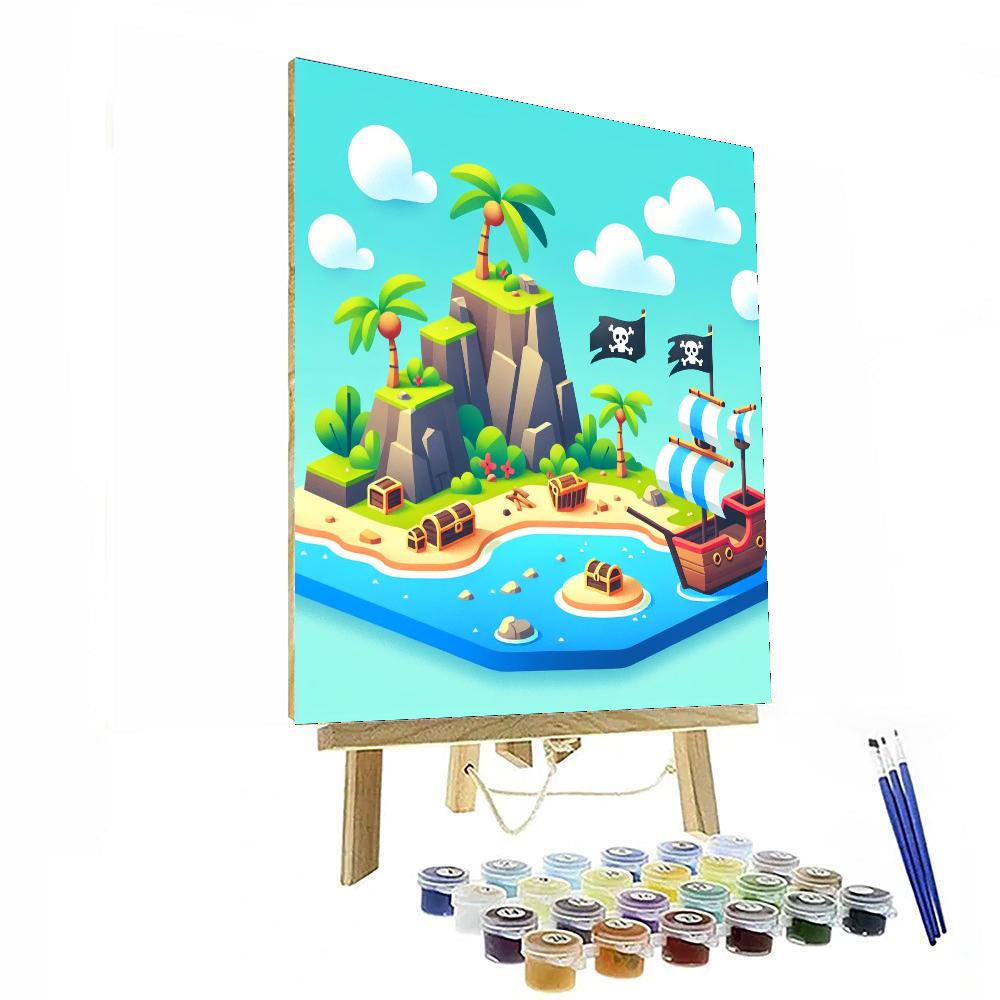 Island Pirate Cove Paint By Number