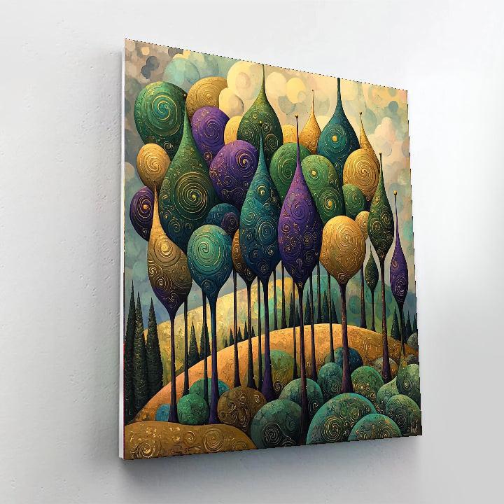 Salvador Dali Inspired Surreal Forest  Numbered Painting Kits