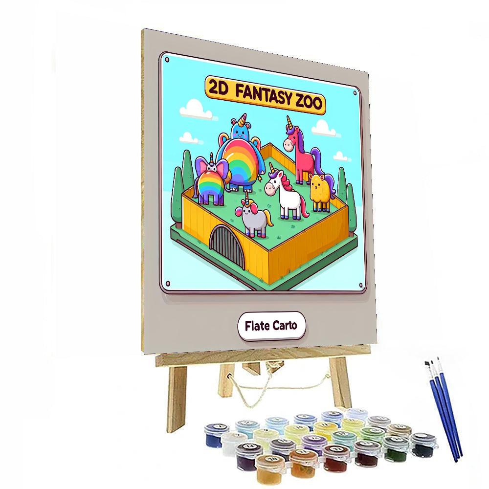 Fantasy Zoo Fun Paint By Numbers Art