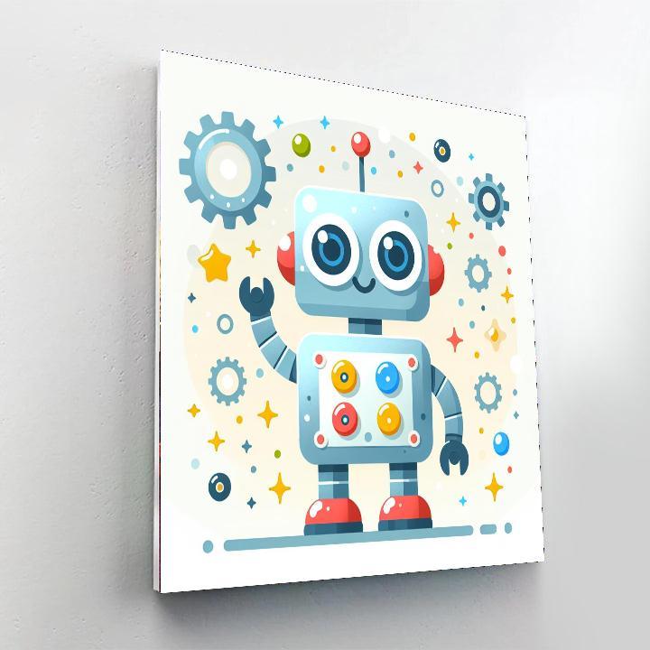 Silly Robot Paint By Number