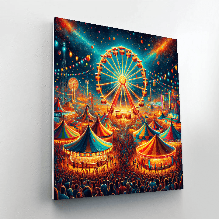 Whimsical Carnival Delight DIY Paint By Numbers