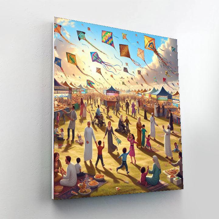 Kite Flying Festival - Uae Paint By Number