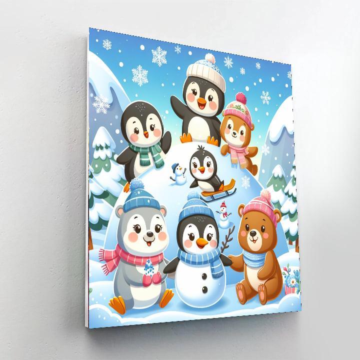 Whimsical Winter Wonders Paint By Numbers