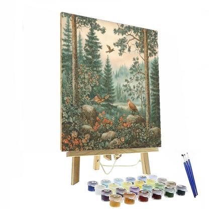 Nandalal Bose Inspired Harmony In Wilderness  Painting Number Kit