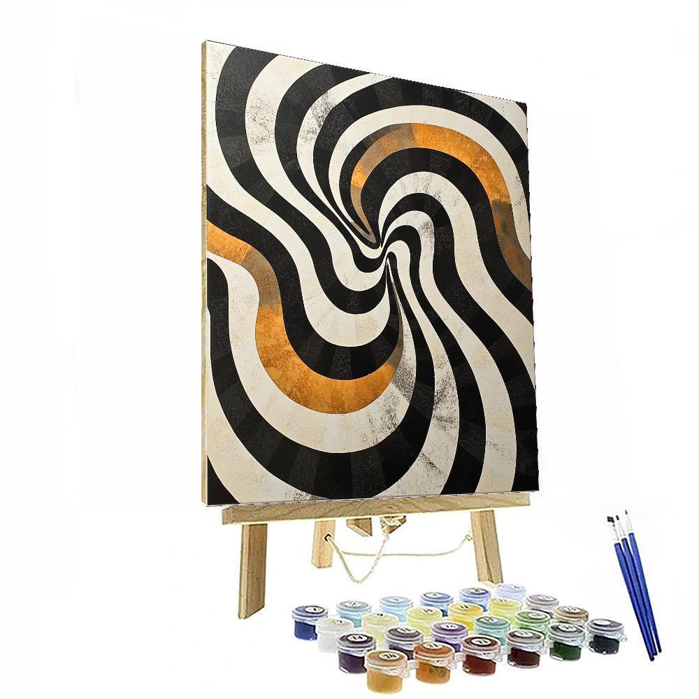 M.C. Escher Inspired Labyrinth Of Lines  Paint By Numbers Kits