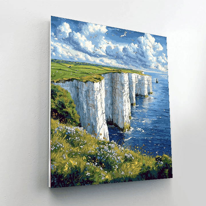 Old Harry Rocks - Dorset Paint By Number