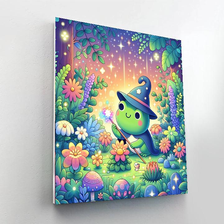 Magic Garden Frog Number Painting