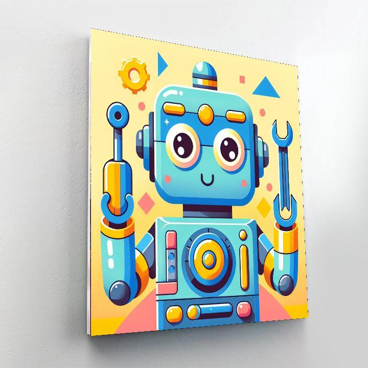 Brilliant Robot Paint By Numbers