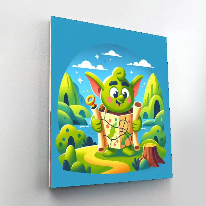 Giggly Goblin's Treasure Hunt Numbered Painting Kits