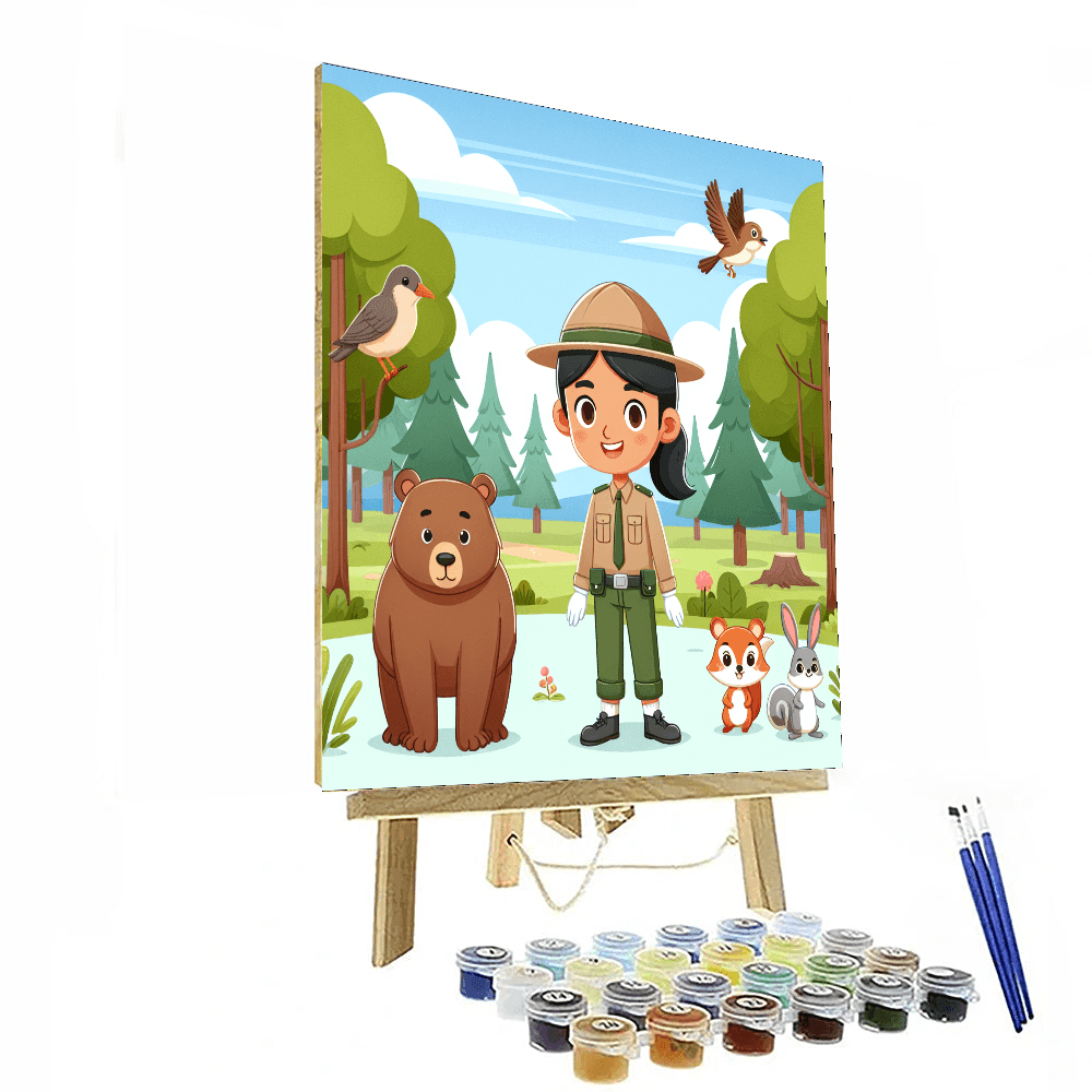 Forest Ranger's Mission Painting By Numbers Kit