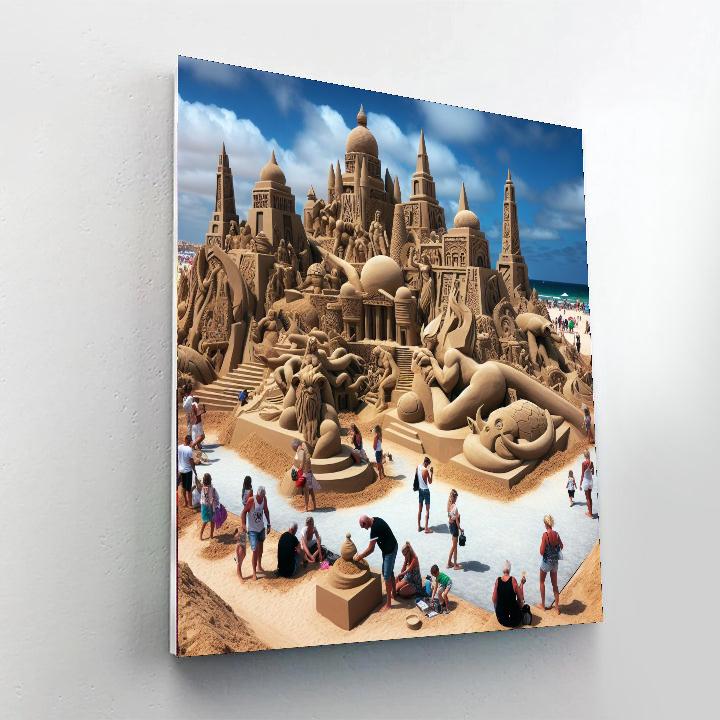 Algarve International Sand Sculpture Festival - Portugal Paint By Number