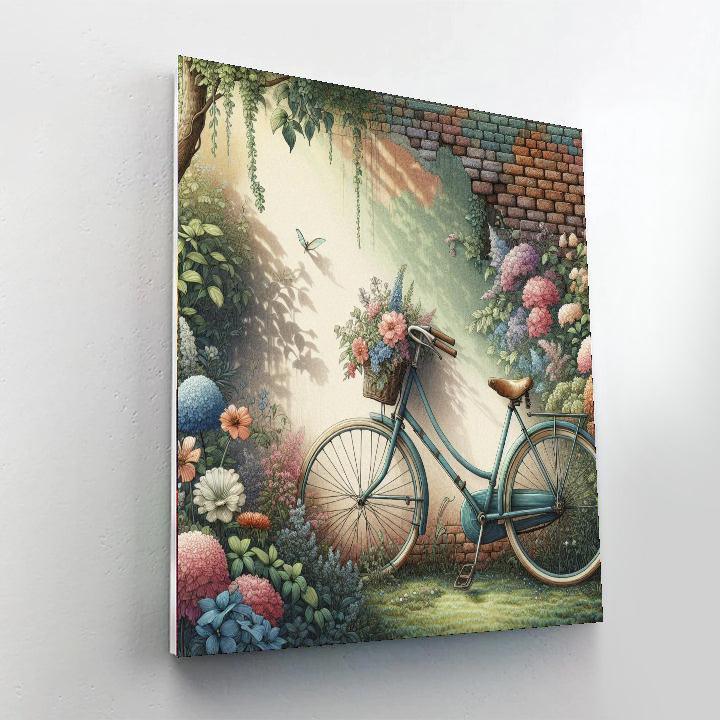 Vintage Bicycle Getaway Paint By Numbers Kits