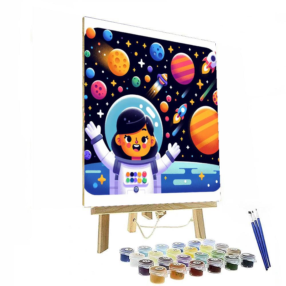 Super Fun Space Adventures Paint By Numbers Art
