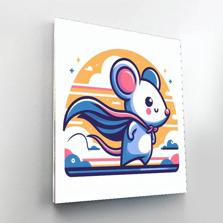 Mighty Mouse Painting By Numbers Kit