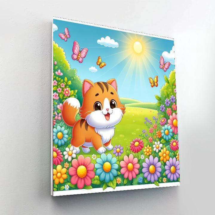 Curious Cat Exploration Paint By Number