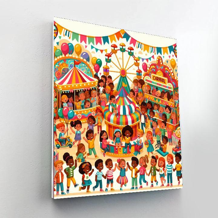Lively Carnival Adventure Number Painting