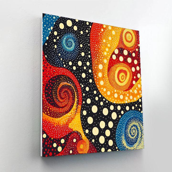 Yayoi Kusama Inspired Kaleidoscopic Harmony  Paint By Number