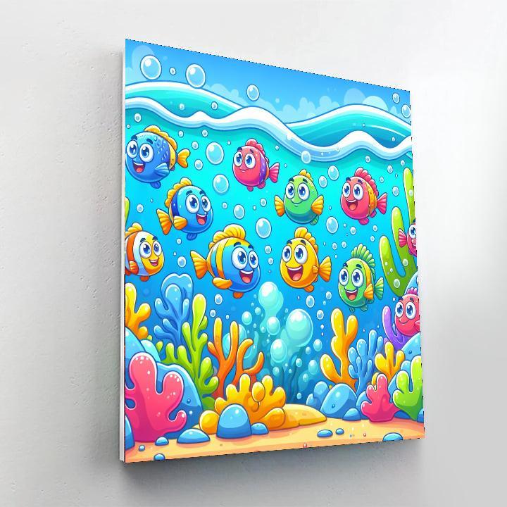 Funny Fish Paint By Numbers Kits