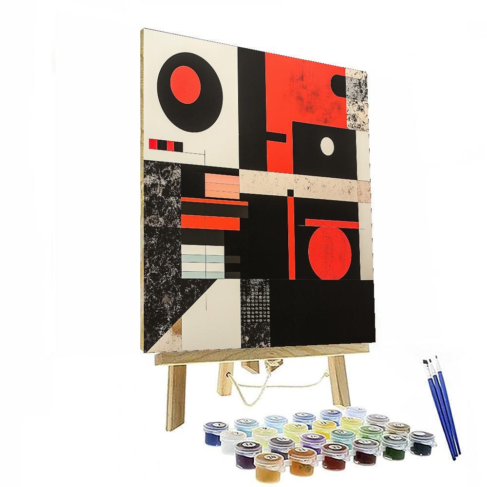 Kazimir Malevich Inspired Fragmented Harmony  DIY Paint By Numbers