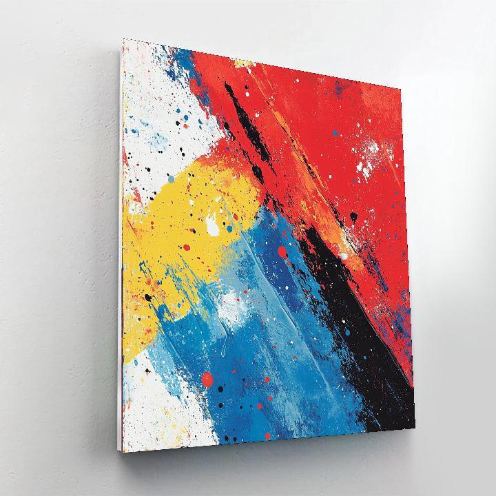 Jackson Pollock Inspired Abstraction In Motion  Paint By Number