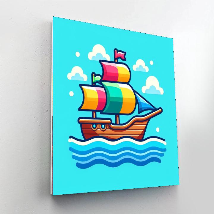 Sailing The Open Seas Paint By Numbers Art