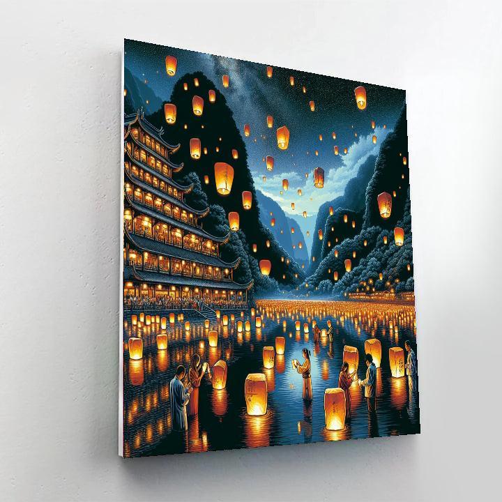 Yi Lantern Festival - Taiwan DIY Paint By Numbers