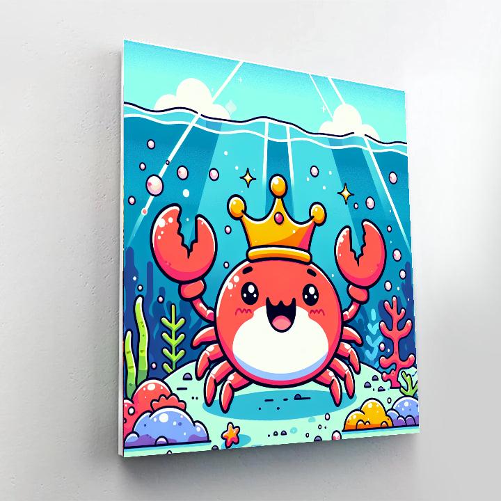 Underwater Kingdom With King Crab Paint By Numbers Kits