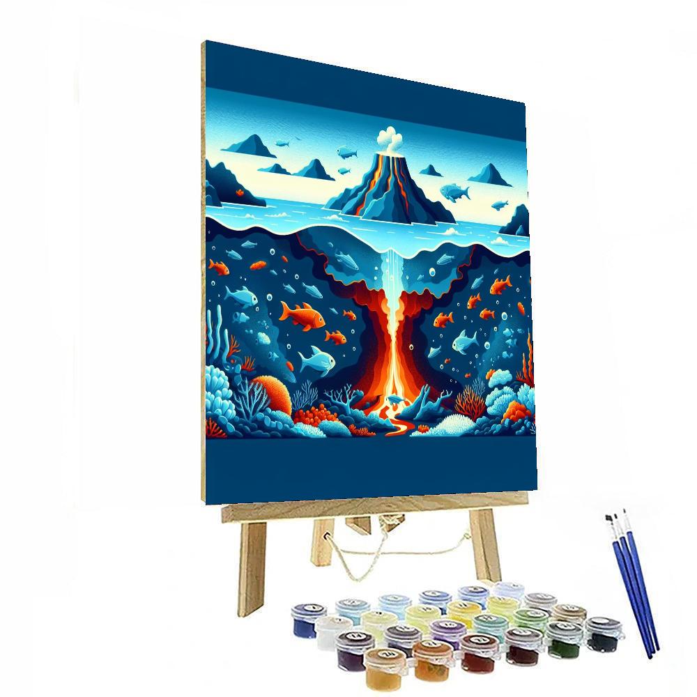 Undersea Volcano Exploration Paint By Color