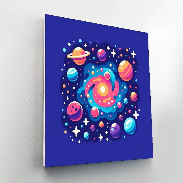 Space Adventure Galaxy Map Painting By Numbers Kit