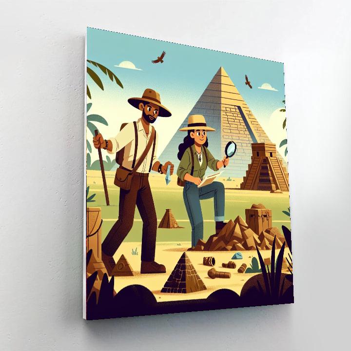 Ancient World Adventure Painting Number Kit