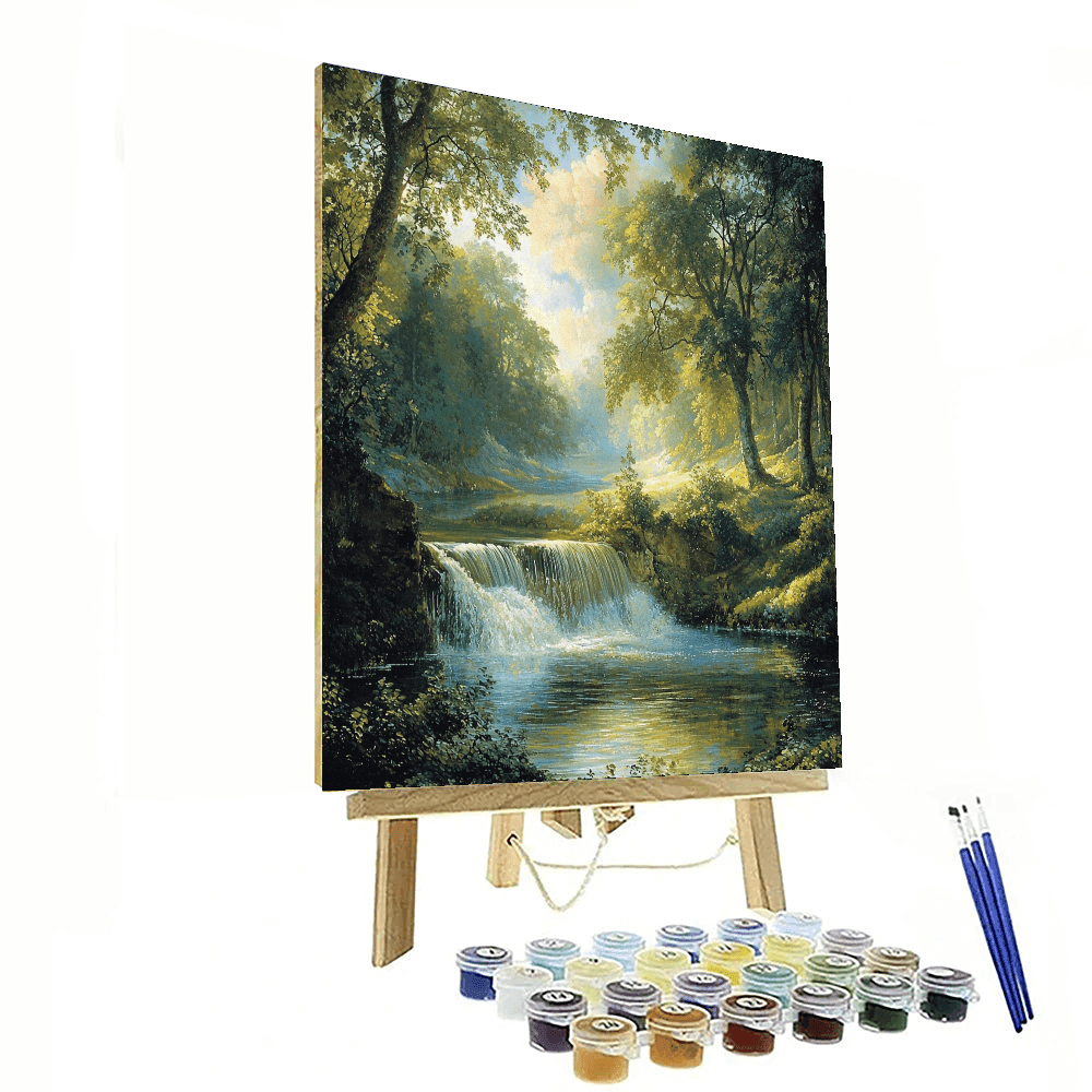 Thomas Gainsborough Inspired Tranquil Mountain Stream  Paint By Numbers Kits