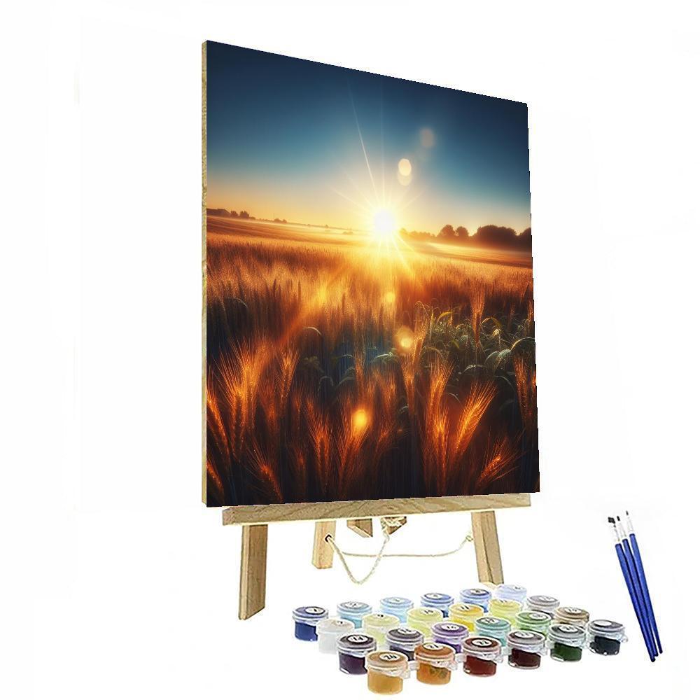 Sunny Countryside Morning Painting By Numbers Kit