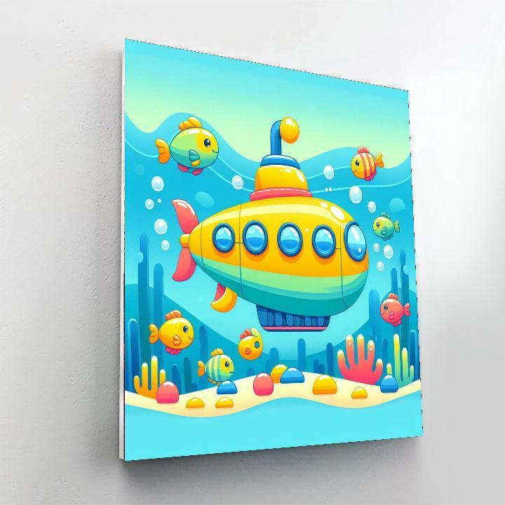 Sailing In A Submarine Paint By Color